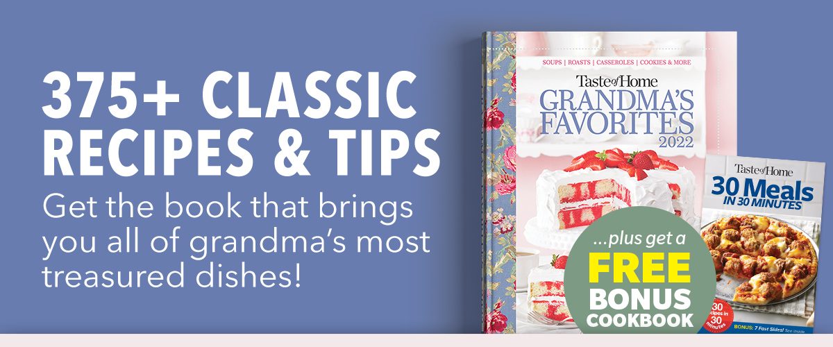 375+ CLASSIC RECIPES & TIPS plus a FREE GIFT!
