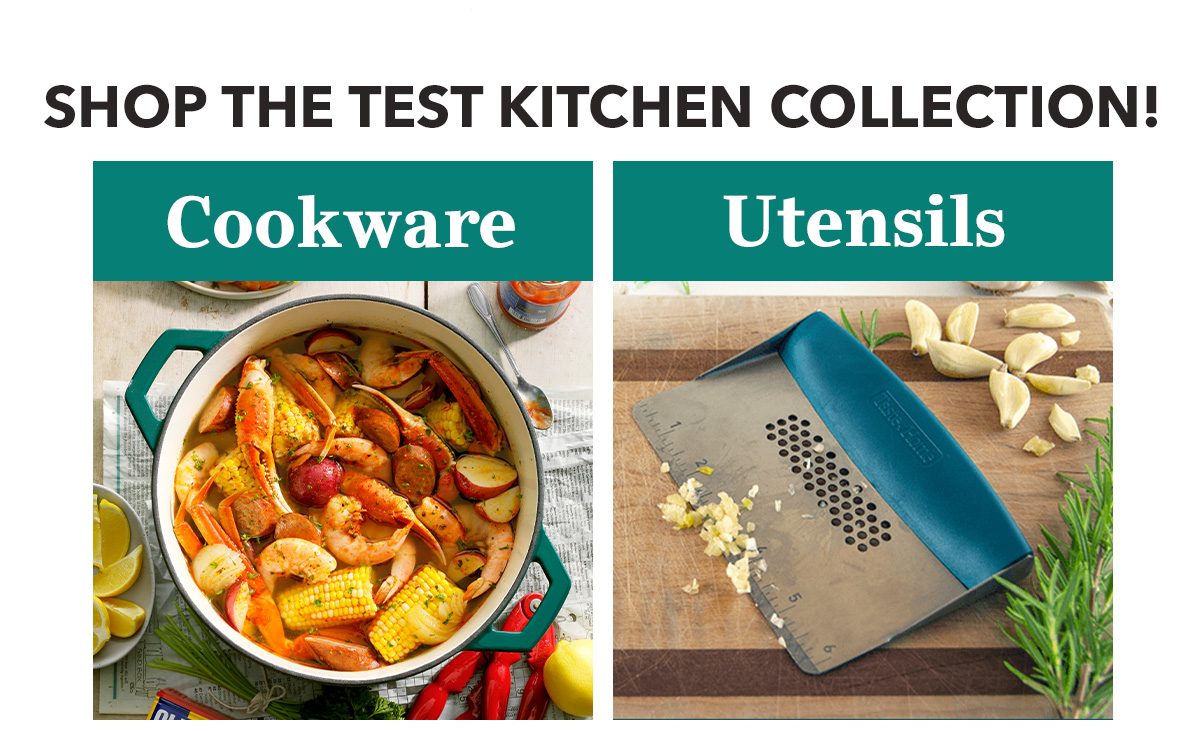 Shop the Test Kitchen Collection! COOKWARE UTENSILS