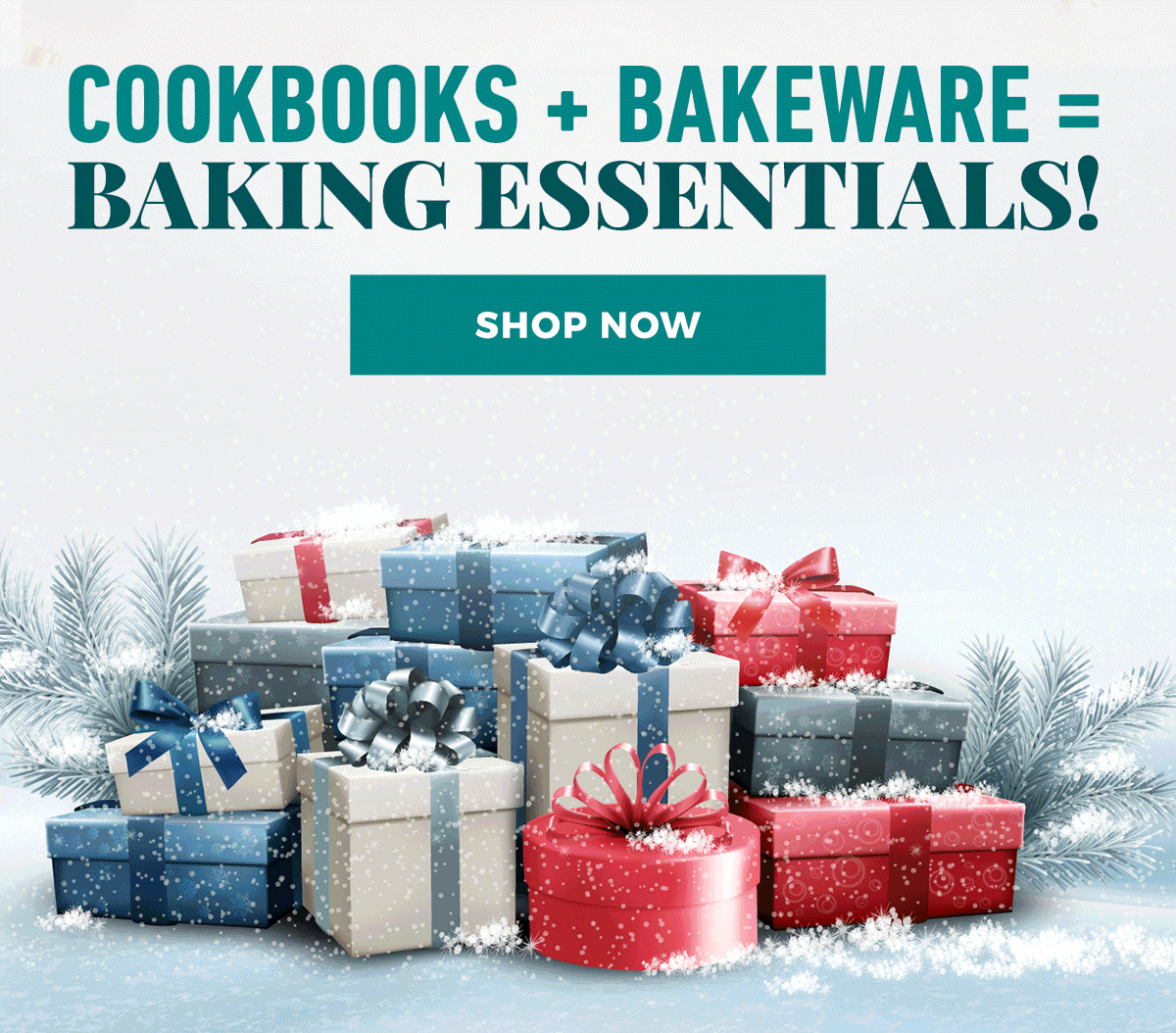 Cookbooks + Bakeware = BAKING ESSENTIALS! - Shop Now