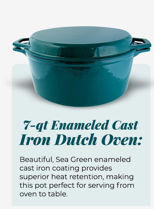 7-qt Enameled Cast Iron Dutch Oven