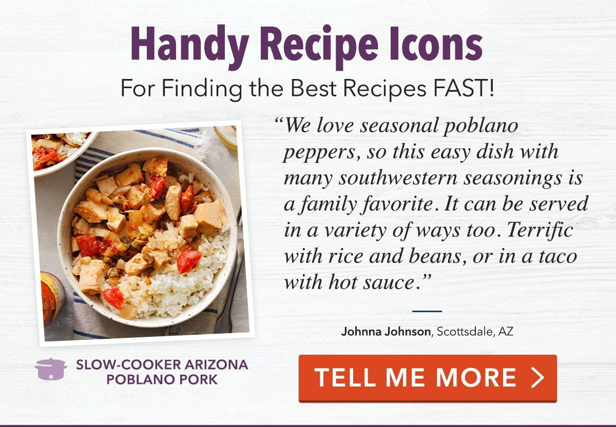 Handy Recipe Icons for Finding the Best Recipes FAST!