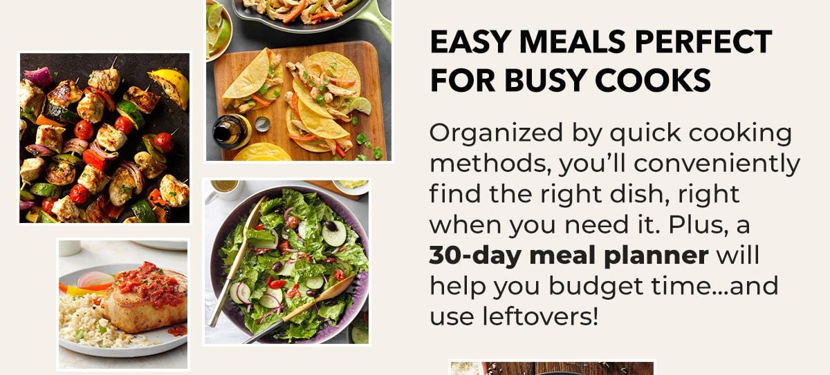 Easy Meals Perfect for Busy Cooks