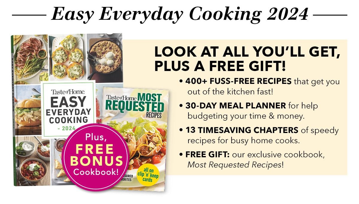 LOOK AT ALL YOU'LL GET, PLUS A FREE COOKBOOK! SHOP NOW