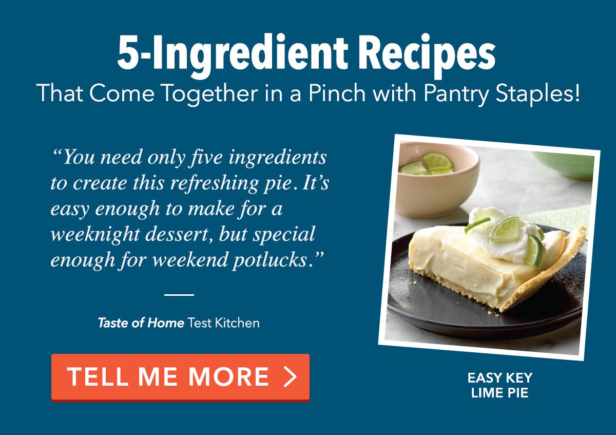 5-Ingredient Recipes That Come Together in a Pinch with Pantry Staples!