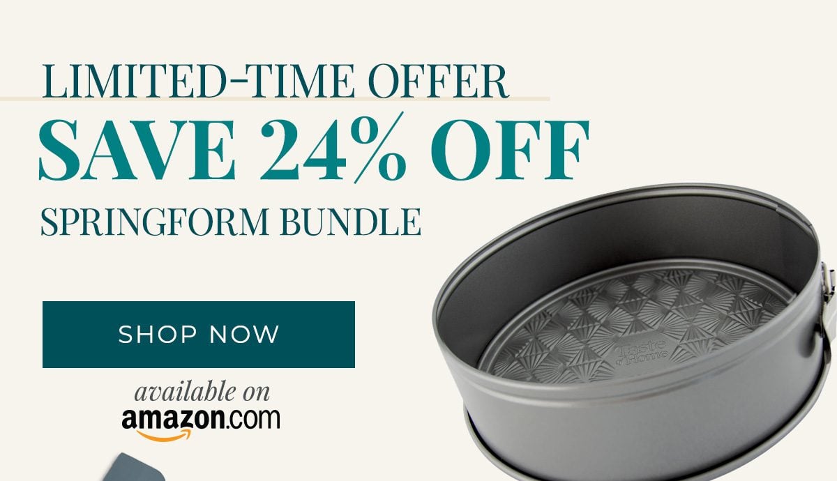 LIMITED-TIME OFFER Save 24% OFF Springform Bundle - SHOP NOW available on Amazon