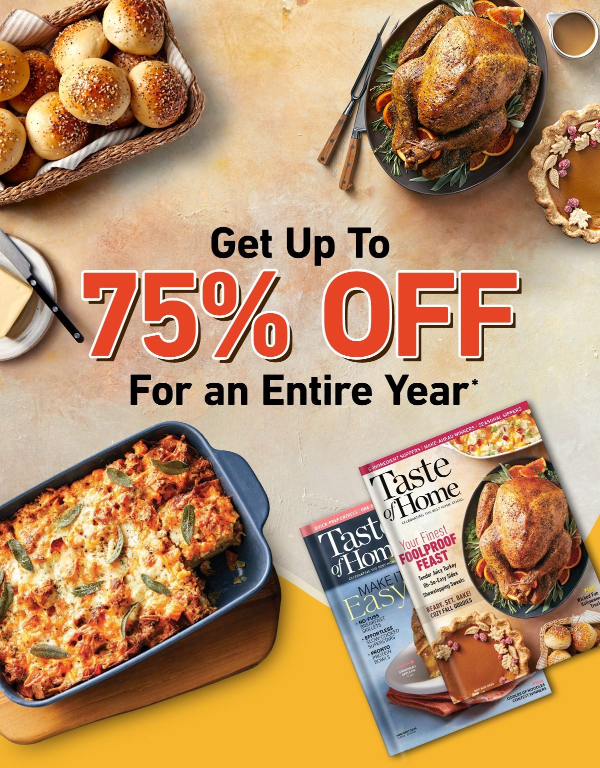 Get Up To 75% OFF For an Entire Year