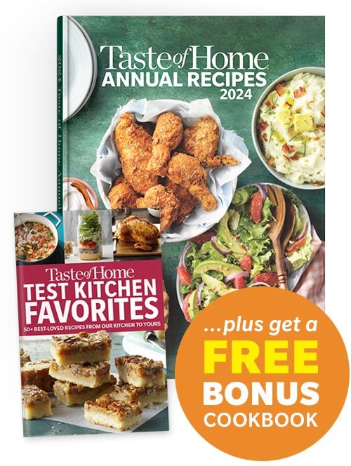 Taste of Home Annual Recipes 2024 - plus get a FREE BONUS COOKBOOK