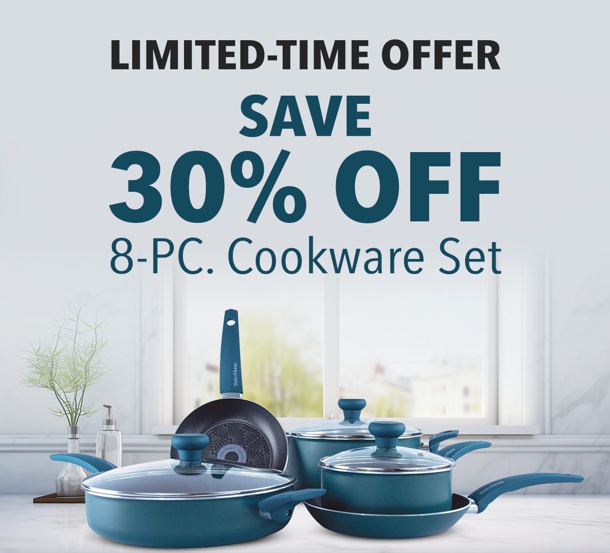 LIMITED-TIME OFFER Save 30% OFF 8-PC. BAKEWARE SET - SHOP NOW available on Amazon