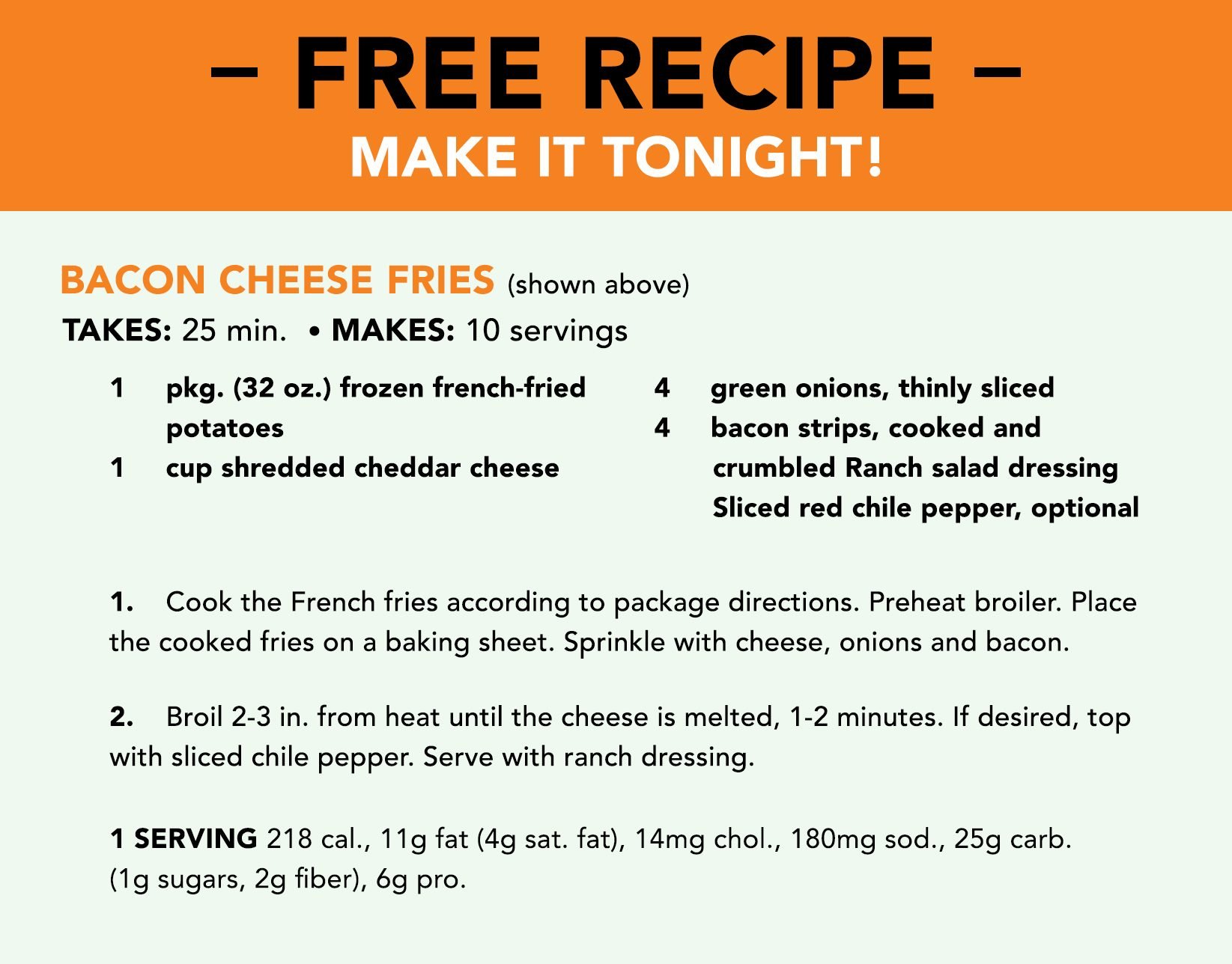 Free Recipe - Make It Tonight!
