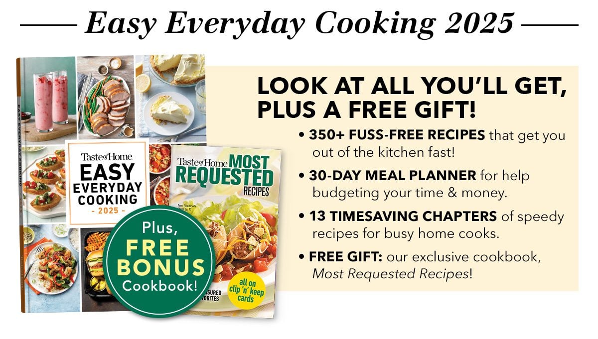 LOOK AT ALL YOU'LL GET, PLUS A FREE COOKBOOK! SHOP NOW