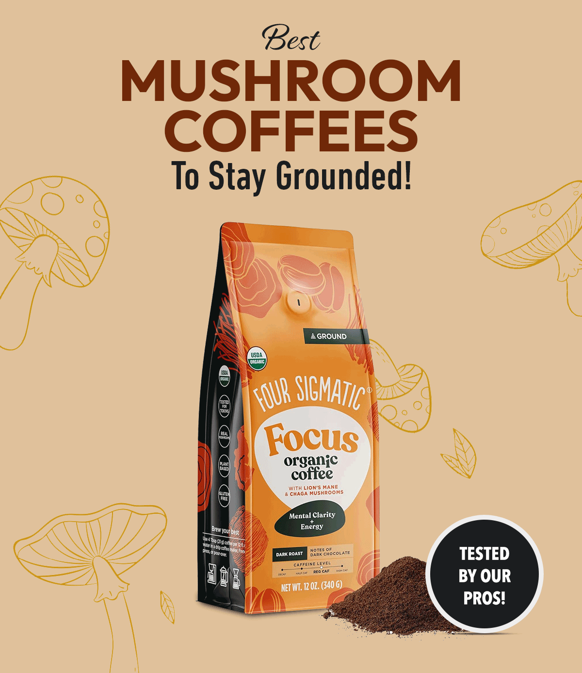 Best Mushroom Coffees  To Stay Grounded! | Tested By Our Pros!