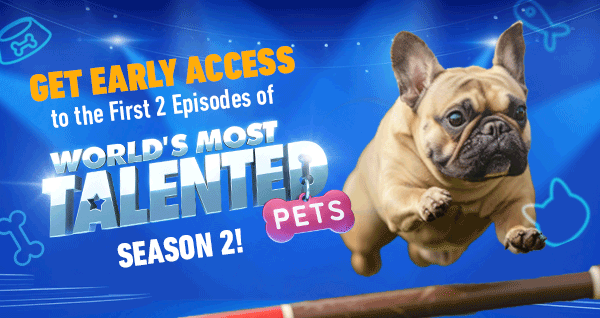 Get Early Access to the First 2 Episodes of  World's Most Talented Pets Season 2!