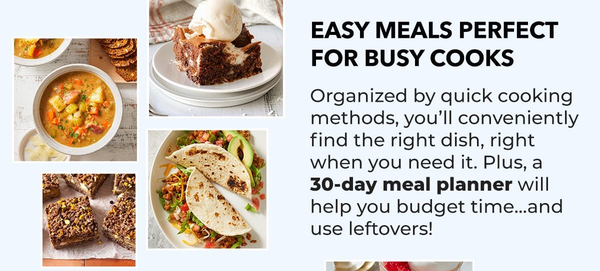 Easy Meals Perfect for Busy Cooks