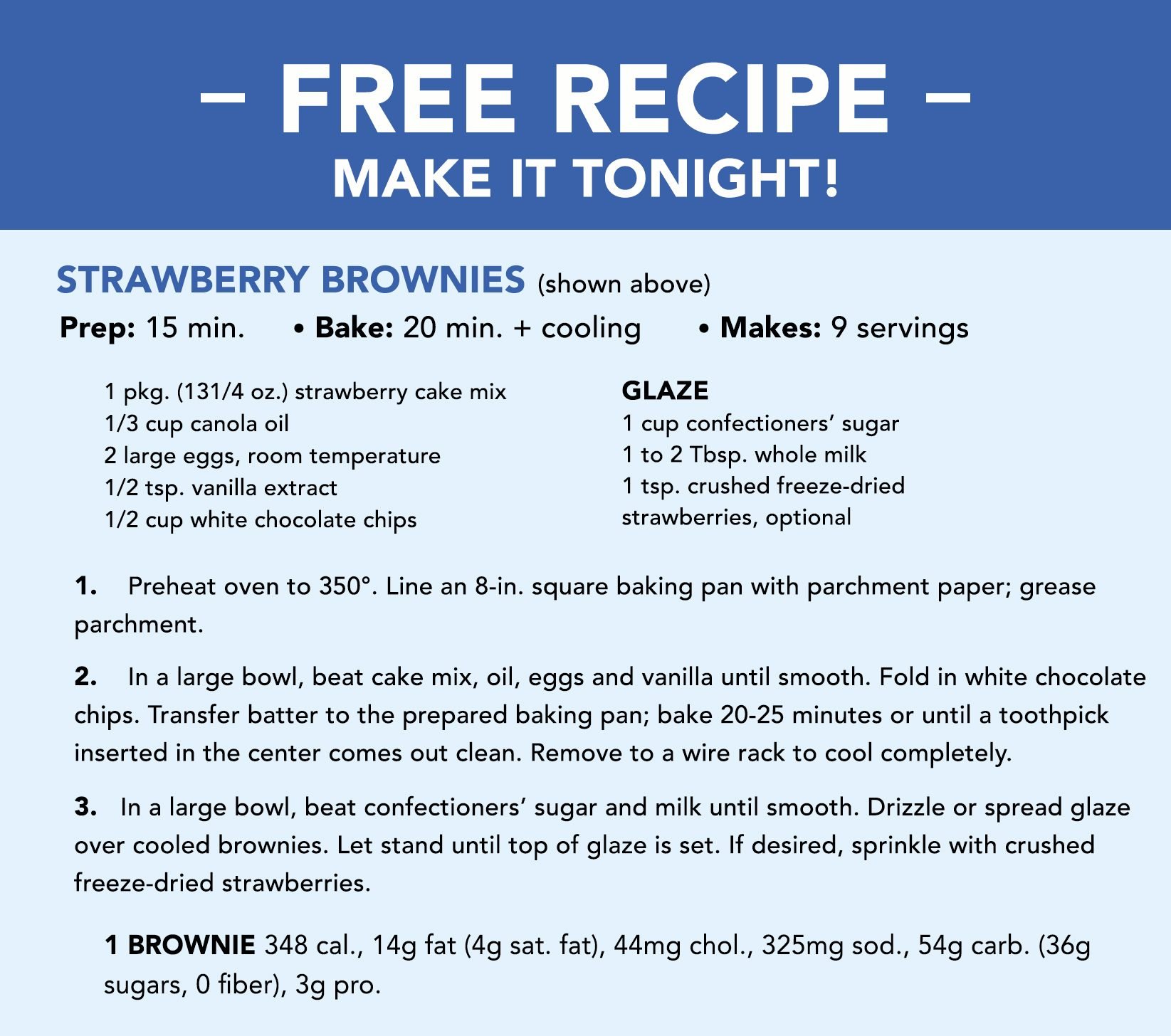 Free Recipe - Make It Tonight!