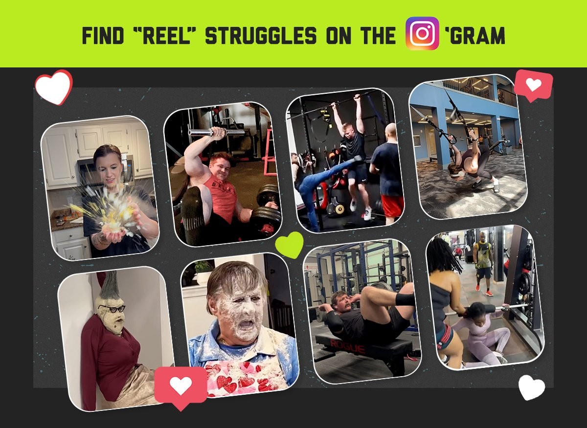 find reel struggles on the instagram