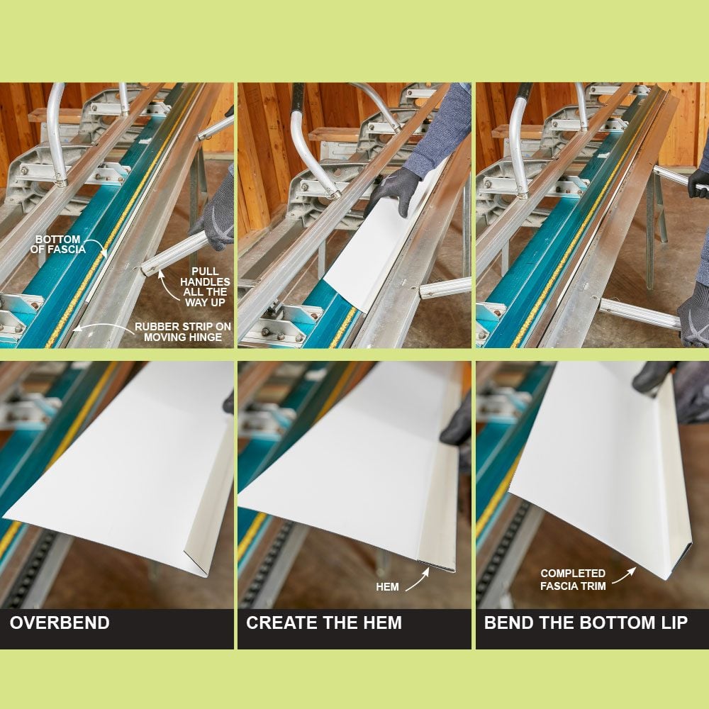 Diagram showing how to create metal fascia | Construction Pro Tips