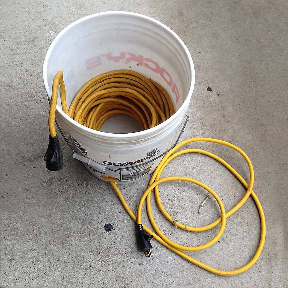 Extension Cord Reel Wheel Portable Roll up Heavy Duty Storage
