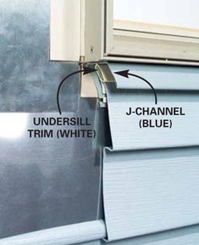 J-channel under a window