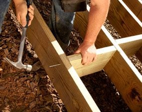 Nailing blocks between joists