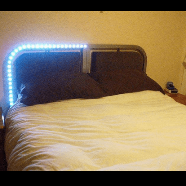 Lighted His and Hers Bed